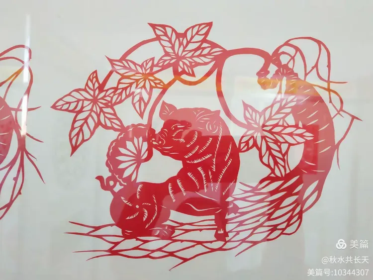 庆“十、一”大美靖宇剪纸画展览（部分）